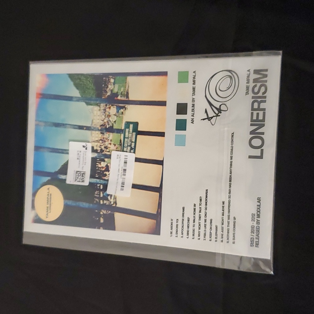 Tame Impala Music Album Cover Signed Limited Edition Canvas Poster (set of 4)